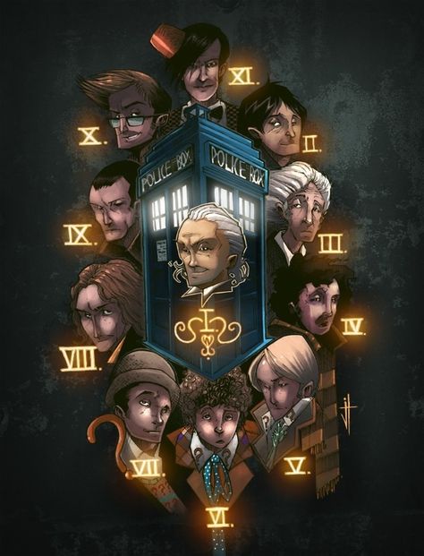 All the doctors. Tenth Doctor, Eleventh Doctor, Doctor Who Art, Torchwood, Funny Celebrity Pics, Elegantes Outfit Frau, Doctor Who Fan Art, 11th Doctor, Wibbly Wobbly Timey Wimey Stuff