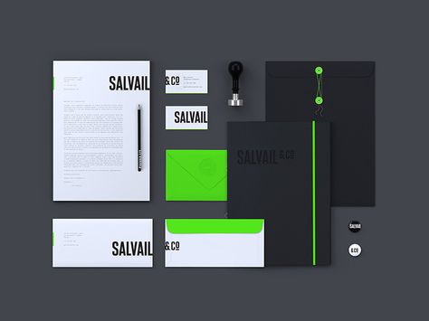 Green Brand Identity, Stationary Design Inspiration, Logo And Identity Design, Green Branding, What Is Fashion Designing, Stationary Branding, Visual Identity System, Business Stationary, Logo And Identity