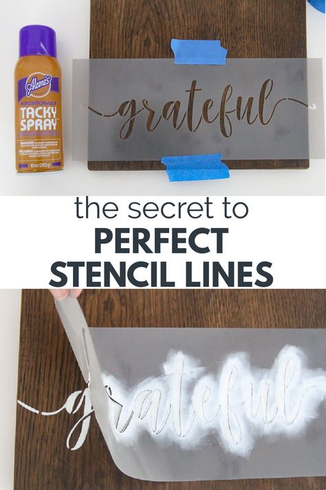 Stencil On Wood Wooden Signs, How To Make Stencils For Painting, Wood Stencil Designs, Sign Making Diy, How To Use Stencils, How To Make A Stencil Diy, How To Stencil, How To Make Your Own Stencils, How To Stencil On Wood