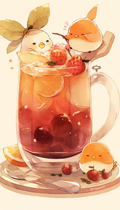 Discover a delightful collection of kawaii drink illustrations that will make your heart melt! These cute and refreshing beverage artworks are perfect for adding a touch of sweetness to your day. Explore adorable designs featuring smiling cups, colorful straws, and tasty ingredients, bringing a burst of joy to any Pinterest board. Quench your thirst for cuteness and get inspired by this charming collection of kawaii drinks. Cheers to creativity and a splash of happiness! Foods Drawing, Kawaii Drinks, Drinks Illustration, Animated Food, Foodie Art, Cafe Aesthetic, Cake Studio, Food Illustration Art, Kawaii Illustration