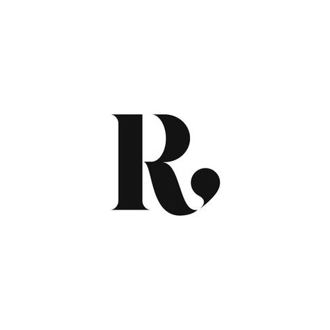 The Letter R Design, R Typography Logo, Logo With R, Letter R Fonts, R Design Letter, R Logo Design Ideas, R Logo Design Letter, Double R Logo, Ro Logo