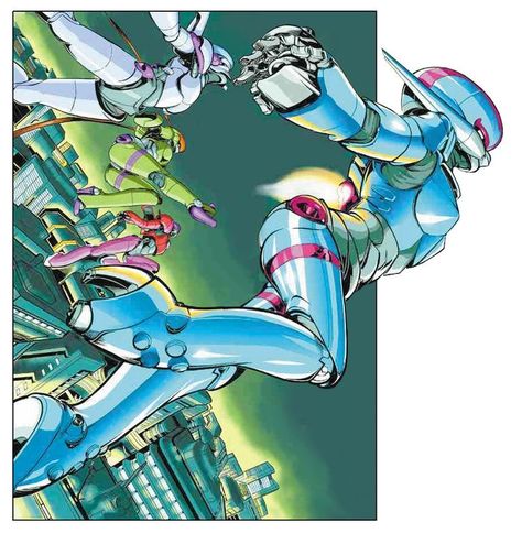 Bubblegum Crisis, An Anime, Cartoon Character, Anime Character, Cityscape, Anime