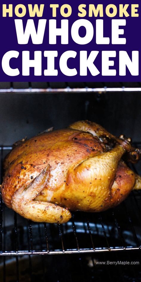 Smoker Recipes Chicken, Smoked Chicken Quarters, Smoked Chicken Recipes, Smoker Recipes Electric, Masterbuilt Smoker, Smoked Whole Chicken, Chicken Quarters, Cooking Whole Chicken, Charcoal Smoker