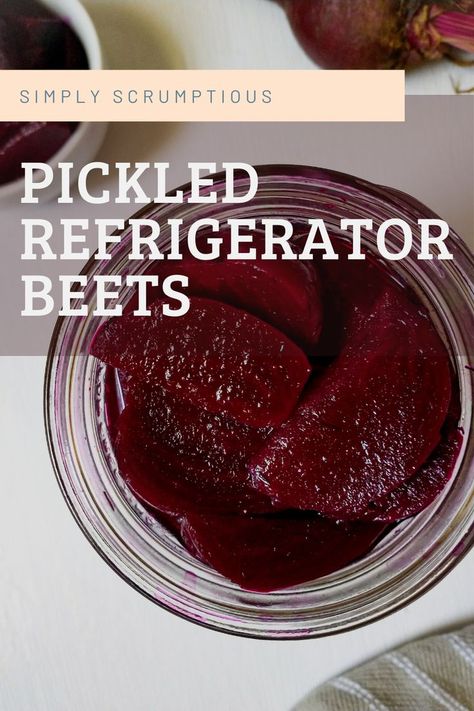 jar of pickled beets Refrigerator Beets, Refrigerator Pickled Beets, Canned Pickled Beets, Roasted Beets Recipe, One Pan Dishes, Pickled Beets Recipe, Beets Recipe, Pan Dishes, Bagel Bites