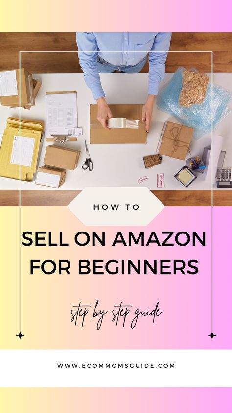 A person packing an online order. Fba Amazon, Ebay Reinstatement, Online Arbitrage, Retail Arbitrage, Amazon Fba Business, Make Money On Amazon, Selling On Amazon, What To Sell, Amazon Seller