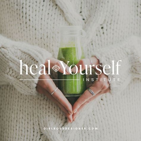 Luxurious, Natural, Sophisticated and Chic Branding for a Wellness Coach and Naturopathic Doctor | Heal Yourself Institute - Girlboss Designer Health Care Design, Wellness Coach Aesthetic, Wellness Graphics, Doctor Branding, Spiritual Coaching, Health And Wellness Logo Design, Luxury Wellness Branding, Business Coach Branding, Holistic Health Logo Ideas