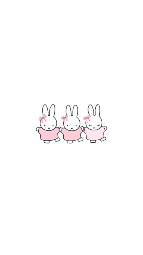 miffy x bows🎀 Miffy Wallpaper, Pink Wallpaper Ipad, Bow Wallpaper, Cute Desktop Wallpaper, Iphone Wallpaper Photos, Cute Simple Wallpapers, Iphone Design, Kawaii Room, Pretty Wallpaper Iphone