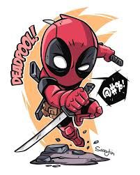 Chibi Superhero, Deadpool Cartoon, Chibi Marvel, Avengers Cartoon, Deadpool Art, Marvel Cartoons, Marvel Tattoos, Superhero Poster, Marvel Characters Art