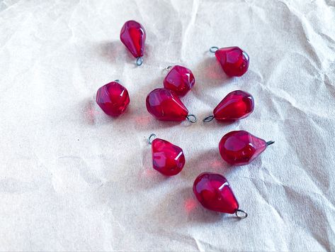 Pomegranate Jewelry, Handmade Lampwork Bead, Handmade Glass Beads, Pomegranate Seeds, Garnet Jewelry, Beads Handmade, Lampwork Beads, Jewelry Handmade, Pomegranate