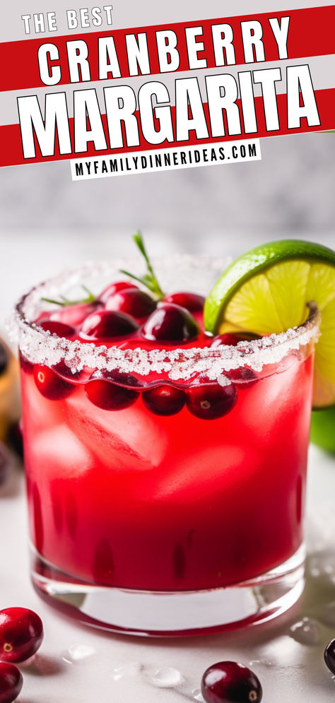 Cranberry margarita Cranberry Margarita Recipe, Cozy Hot Drinks, Easy Margarita Recipe, Cranberry Margarita, Cranberry Drinks, Energizing Smoothies, Cranberry Cocktail, Classic Margarita, Margarita Recipe