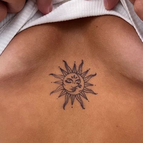 Tattoo Of The Sun, Come As You Are Tattoo, Front Of Ankle Tattoo, Tattoos Nature, Tattoo Nature, Sticker Tattoo, Boho Tattoos, Nature Tattoo, Petite Tattoos