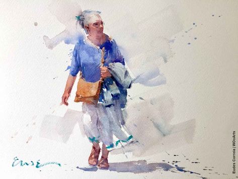 Sketches Of People, Watercolor Paintings For Beginners, Painting People, Watercolor Painting Techniques, 수채화 그림, Watercolor Artists, Sketch Painting, Watercolor Sketch, 인물 사진