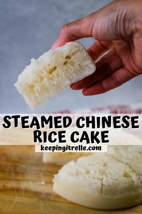 Easy steamed Chinese rice cake is a deliciously sweet and chewy treat that is sure to delight your taste buds. Rice Cake Recipes, Fa Gao, Chinese Rice Cake, Make Chinese Food, Asian Deserts, Sticky Rice Cake, Chinese Desserts, Steamed Rice Cake, Chinese Rice