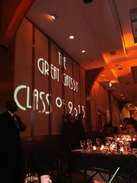 Prom Committee Ideas, Elegant Prom Theme, Great Gatsby Prom Decorations, The Great Gatsby Prom Theme, Great Gaspy Prom, Gatsby Gala Decor, Great Gatsby Themed Prom, Gatsby Prom Theme, The Great Gatsby Prom