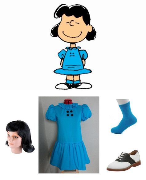 Lucy van Pelt Costume | Carbon Costume | DIY Dress-Up Guides for Cosplay & Halloween Snoopy, Lucy Costume Charlie Brown, Lucy Peanuts Costume, Lucy Van Pelt Halloween, Woodstock Costume Peanuts Diy, Lucy Character, Lucy Van Pelt Costume, Peanuts Gang Costumes, Woodstock Costume