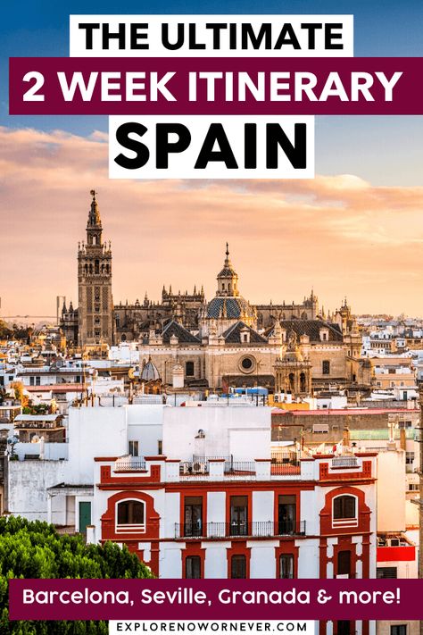 2 Weeks in Spain: An Itinerary for Beautiful Andalusia Spain Itinerary 10 Days, 2 Weeks In Spain, 10 Days In Spain, Backpacking Spain, Adventure Trips, Spain Trip, Spain Itinerary, Spain Culture, Spain Travel Guide