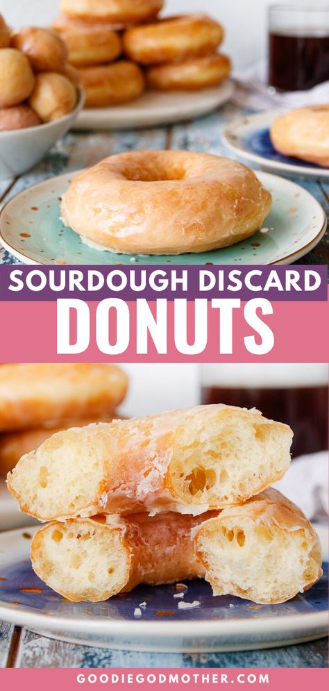 Make the softest glazed donuts and use your sourdough discard with this delicious sourdough discard donuts recipe! Make the same day, or rest the donuts overnight to prepare in the morning. Either way, you'll love the results!#sourdoughdiscard #donuts #glazeddonut #doughnutrecipe #brunchideas #breakfastideas Sourdough Donut Recipe, Recipe Donut, Dough Starter Recipe, Sourdough Starter Discard, Recipe Using Sourdough Starter, Discard Recipe, Homemade Donuts Recipe, Sourdough Starter Discard Recipe, Glazed Donuts