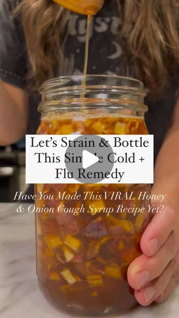 Jessica Gonsalves | Non-Toxic Lifestyle | Health & Wellness on Instagram: "COMMENT LINK👇
 
Straining, bottling and labeling honey onion syrup couldn’t be easier with the help of few great tools. This recipe is so simple to make and a great home made gift idea for the upcoming holiday season.

✨ Comment “LINK” For Onion Cough Syrup Recipe + Supplies Link To Be Send Directly To Your Inbox✨

✨Click Link In Bio For More Natural Remedy Recipes + Health, Home & Garden Favorites.✨

Both honey and onions have been used in folk remedies for millennia to help cure common ailments such as cough, cold, and respiratory issues. 

Did you know this about honey and onion? 

✨Honey is antibacterial, anti-inflammatory, and a powerful antioxidant.

✨Honey soothes a sore throat 

✨Onion contains the antioxid Homemade Gifts, Onion Syrup, Honey Onion, Onion Honey, Cough Syrup Recipe, Folk Remedies, Syrup Recipe, Healing Herbs, Green Smoothie