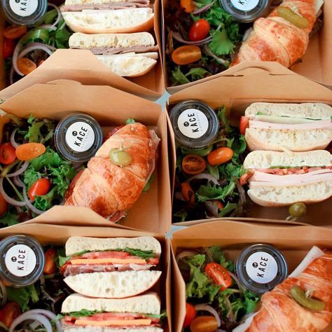 Boxed Lunch Catering, Sandwich Catering, Breakfast Delivery, Breakfast Catering, Catering For Weddings, Sandwich Packaging, Grazing Boxes, Lunch Catering, Dinner Box