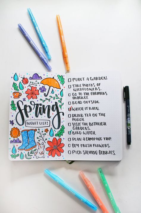 Spring Bucket List, Bucket List Quotes, List Journal, Bucket List For Teens, Journal Tips, Bucket List Life, Bucket List Book, Bucket List Journal, Grid Journal