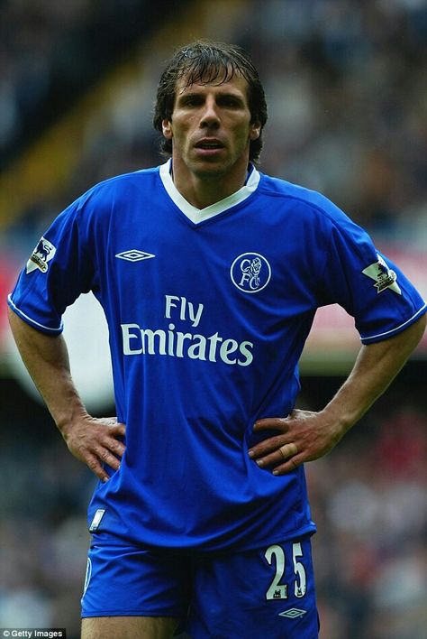 Gianfranco Zola of Chelsea in 2003. Gianfranco Zola, Chelsea Football Team, Chelsea Fc Wallpaper, Steve Clarke, New Manager, Club Chelsea, Fly Emirates, Newcastle United Fc, Best Football Players