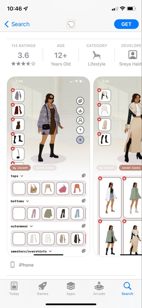 Fashion App Ui Design, Dress Up Games Apps, Fashion Games App, Fashion App Design, Fashion App Ui, Wardrobe App, Ar Experience, Fashion Apps, Closet App