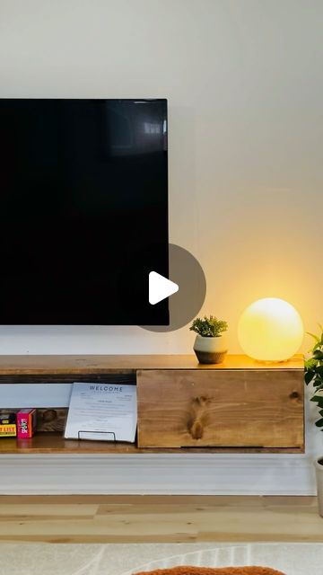 263K views · 35K likes | Courtney O.  | DIY, HOME & DESIGN on Instagram: "DIY Tv Console 📺" Diy Floating Tv Console, Diy Tv Stand Ideas Easy, Diy Tv Console, Low Media Console, Floating Tv Console, Diy Tv Stand, Floating Tv, Diy Tv, Diy Entertainment Center