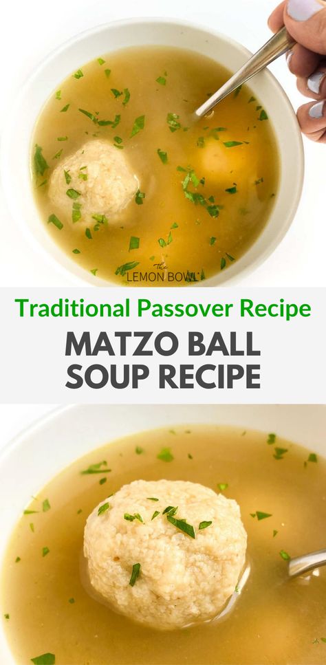 This delicious Matzo Ball Soup recipe is perfect for a quick and easy meal. With just a few simple ingredients, you can have a hearty soup that will warm your soul. Plus, it's kosher! Mozzarella Ball Soup, Maze Ball Soup, Matzo Balls Recipe, Matzo Ball Soup Recipe Crock Pot, Masa Ball Soup, Motzabal Soup Recipe, Mozza Ball Soup, Matzoball Soup, Motsaball Soup