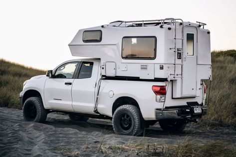 Tundra Mods, Best Truck Camper, Pop Up Truck Campers, Truck Wallpaper, Truck Images, Pickup Camper, Tundra Truck, Camper Truck, Truck Bed Camper