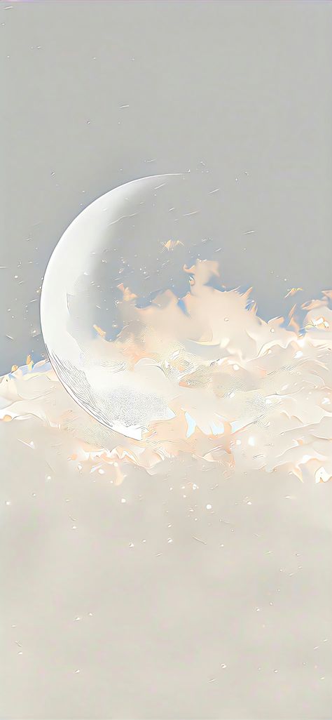 Light Phone Wallpaper Aesthetic, Minimalist Aesthetic Wallpaper Iphone, White Moon Aesthetic, White Moon Wallpaper, White Iphone Wallpaper Aesthetic, Moon White Background, White Wallpaper Ipad, White Ipad Wallpaper, White Asthetics Wallpaper