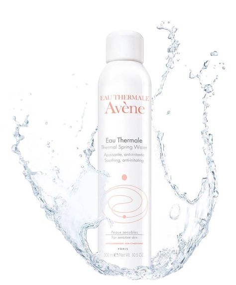 Avéne Eau Thermale Spring Water, via femaledaily.com Avene Thermal Water, Surf Boys, Thermal Spring Water, Avene Thermal Spring Water, Thermal Water, Thermal Spring, Water Spray, Spring Water, Luxury Beauty