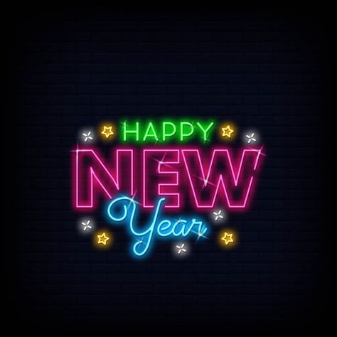 New Year Status, Youtube Quotes, New Instagram Logo, Black Bg, Neon Text, Black Friday Sale Banner, Happy New Year Photo, Happy New Year Banner, Happy New Year Wallpaper