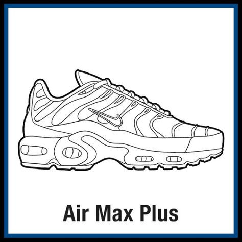 Air Max Drawing, Nike Air Max Art, Nike Tn Drawing, Air Max Tattoo, Nike Shoes Drawing Sketches, 270 Air Max Shoes, Nike Drawing, Nike Tattoo, Sneakers Drawing