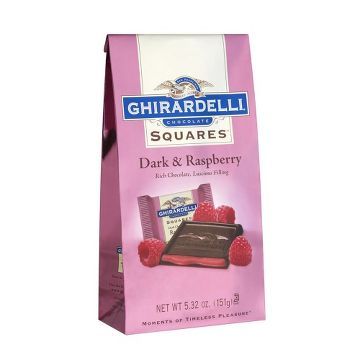 Raspberry Squares, Ghiradelli Chocolate, Chocolate Valentines, Ghirardelli Chocolate Squares, Chibi Food, Ghirardelli Chocolate, Chocolate Squares, Raspberry Filling, Chocolate Delight