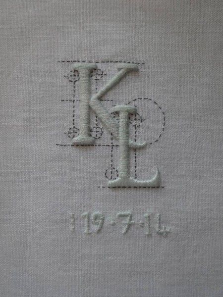 Hand Embroidered Letters, Handkerchief Diy, Monogram Embroidery Letters, Monogrammed Handkerchiefs, Free Monogram Fonts, Embroidery Napkins, Ribbon Embroidery Kit, Embroidered Letters, Wedding Embroidery