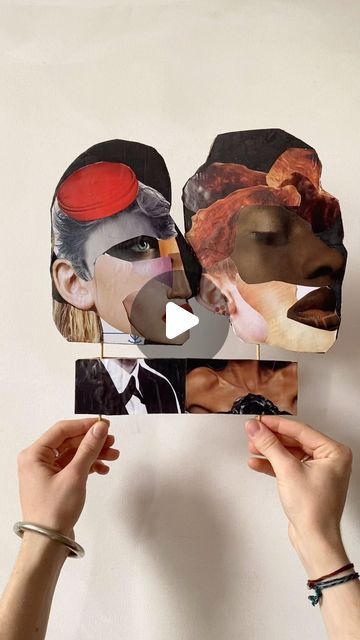 Oscar Wilder on Instagram: "Cheek to cheek. Lips to lips. 

Cardboard faces and magazine cutouts 

#art #visualart #collage #magazinecollage #pride #faceart" Magazine Face Collage, Magazine Collage, Face Art, Visual Art, Lips, Collage, Instagram, Art