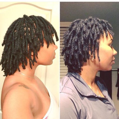 6 months (R) to 12 months (L) loc journey Loced Hair, Men Hair Growth, Starting Locs, Marley Locs, Medium Locs, Locs Cornrows, Pretty Locs, Short Loc Styles, Traditional Locs