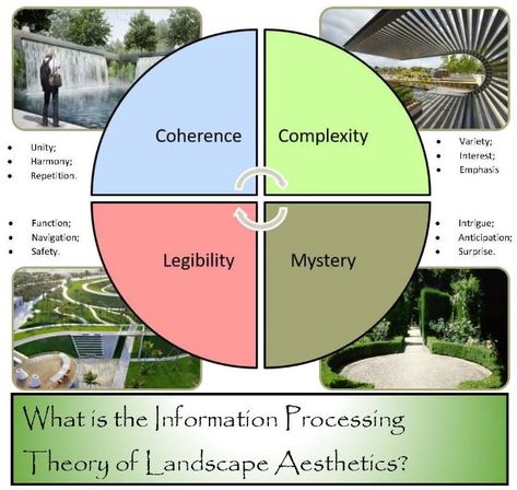 What is Information-Processing Theory and how can landscape designers utilise it? Information Processing Theory, Environmental Psychology, Imagination Station, Michigan University, Architecture Sketchbook, Survival Instinct, Landscape Elements, Design Theory, Information Processing