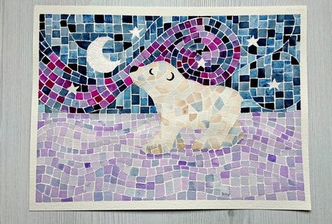 Watercolor Mosaic, Gaudi Art, High School Art Projects, Horse Drawings, School Art Projects, Watercolor Paintings Tutorials, Online Class, Watercolor Inspiration, Video Lessons