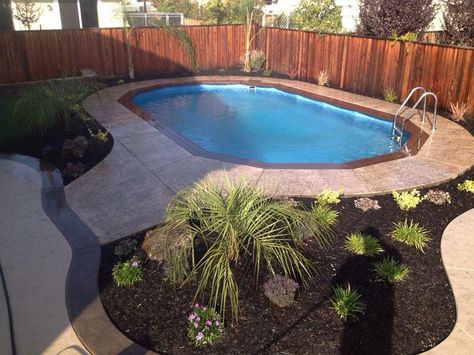 View Doughboy Pools photo gallery with a wide range of attractive designs in different sizes to match your swimming pool & outdoor living needs. Pool Hardscape, Swimming Pools Backyard Inground, Doughboy Pool, Small Inground Pool, Pools For Small Yards, Best Above Ground Pool, Swimming Pool Photos, Pools Backyard Inground, Above Ground Pool Decks