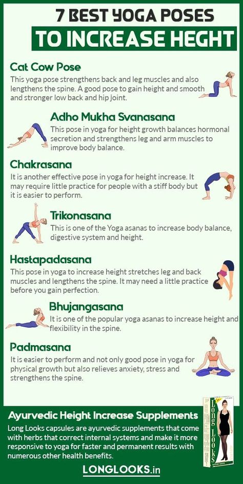 Tips To Increase Height, Get Taller Exercises, Fitness Before After, Grow Taller Exercises, Taller Exercises, Increase Height Exercise, Best Yoga Poses, Height Growth, Fitness Home