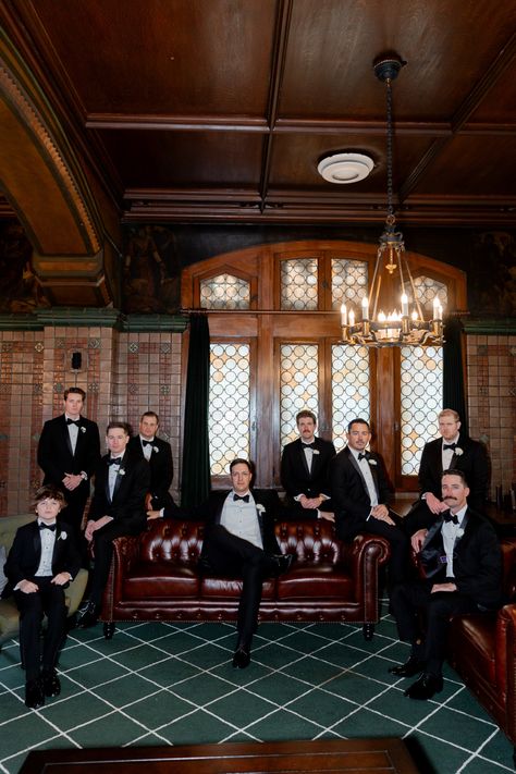 Old Money Aesthic Wedding Portraits Old Money Groomsmen, Mafia Style Wedding Photos, Groomsmen Party Ideas, Wedding Ideas Old Money, Mob Wedding Aesthetic, Old Money Groom Suit, Old Money Bridesmaids, Old Money Wedding Ideas, Old School Wedding Theme