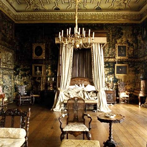 Image from ‘The Favourite’  Hatfield House Movie Bedroom, Hatfield House, Castle Bedroom, Outdoor Seating Area, Victorian Bedroom, The Favourite, Bedroom Aesthetic, Dream Room, Outdoor Seating