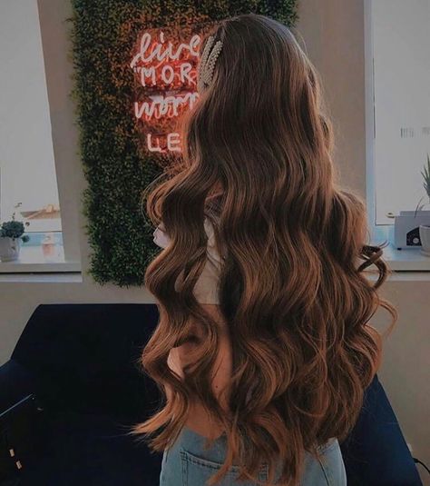 Brown Hair Balayage, Long Wavy Hair, Haircuts For Long Hair, Long Hair Girl, Beautiful Long Hair, Hair Inspo Color, Dream Hair, Brunette Hair, Aesthetic Hair