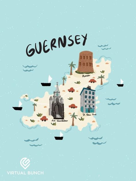 Guernsey is a very manageable size of 62 square kilometres (38 square miles) which – although relatively small – still offers a great range of places to go and things to see. Beach Holiday Destinations, Guernsey Channel Islands, Guernsey Island, Island Map, People Fall In Love, Channel Islands, Dream Holiday, Western Europe, Nature Reserve