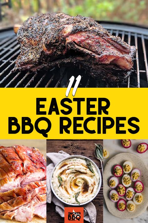 Ditch the oven and fire up the grill or smoker with these delicious Spring barbecue recipes. Perfect for large family gatherings. Easter Grilling Recipes, Easter Smoker Recipes, Dinner Bbq Ideas, Easter Bbq, Roast Chicken Seasoning, Grilled Carrots, Nails Easter, Easter Lunch, Bbq Menu