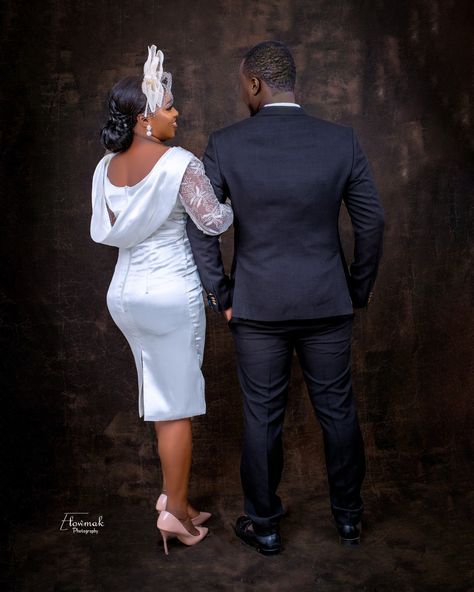 Simple Court Wedding Dress In Nigeria, Civil Wedding Outfit The Bride Classy, Simple Civil Wedding Dress Courts, Court Wedding Dress, Court Wedding Outfit The Bride, Cream Dress Outfit, Civil Wedding Dresses Courts, Civil Dress, Latest Wedding Gowns