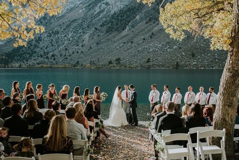 M&M Events at Convict Lake Resort - Mammoth Lakes, California #9 Mountain Reception, Lake Wedding Inspiration, Convict Lake, Lake Wedding Venues, Eastern Wedding, Lakes In California, Mammoth Lakes, Wedding Reception Locations, Colorado Skiing