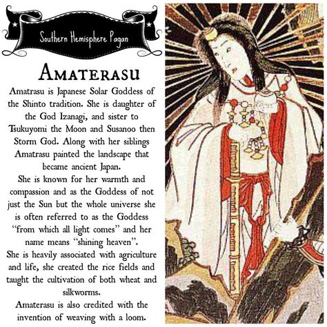 Shintoism Symbols, Shinto Mythology, Amaterasu Goddess, Goddess Amaterasu, Amaterasu Omikami, Japanese Urban Legends, Goddess Garden, Earth Witch, Japanese Goddess