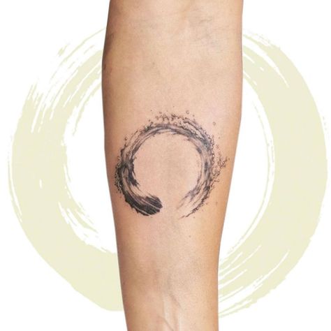 Zen Enso Tattoo, Zen Buddhism Tattoo, Enso Ring Tattoo, Zen Symbol Tattoo, Enso Symbol Tattoo, Zen Tatoos, Enso Tattoo Men, Taoism Tattoos, Zen Tattoo Ideas